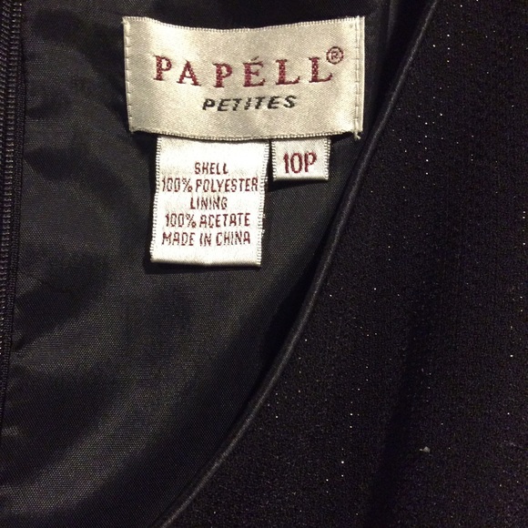 Adrianna Papell Petites Sleeveless Black Dress - Picture 3 of 5